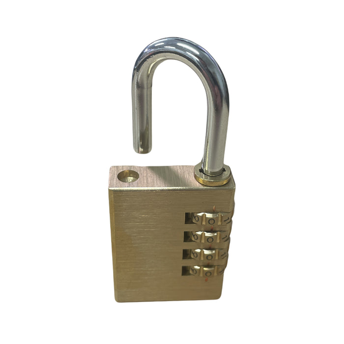 Combination Padlock 40mm Brass 4