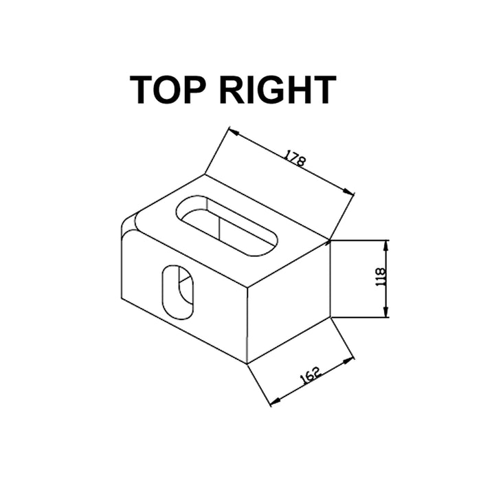 Top Corner Casting Dimensions